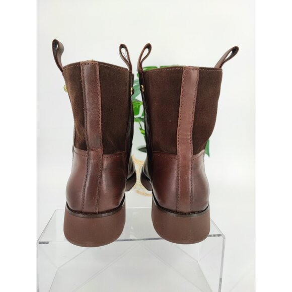 Fitflop Women's Signey Mixte Brown Leather Ankle Boot Size 9 US - Picture 3 of 8